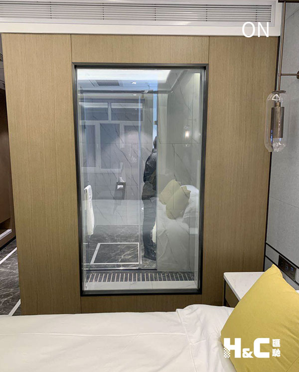 調光玻璃通電ON